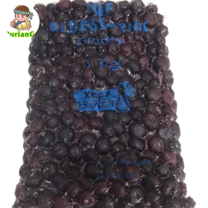 

Diskon! IQF Blueberry blueberries frozen buah bluberi beku 1kg
