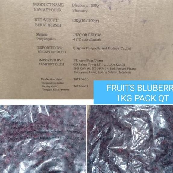 

Diskon! FROZEN BLUEBERRY 1KG IMPORT BUAH BLUBERI BEKU