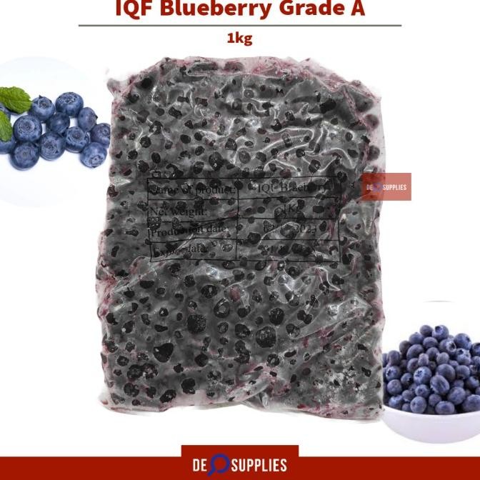 

Diskon! Blueberry Frozen IQF 1kg - Bluberry Buah Beri Blueberries Beku Grade A