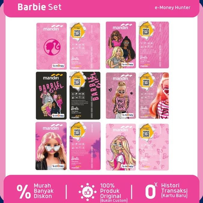 e-Money Barbie Special Limited Edition eToll eMoney Mandiri NFC LS