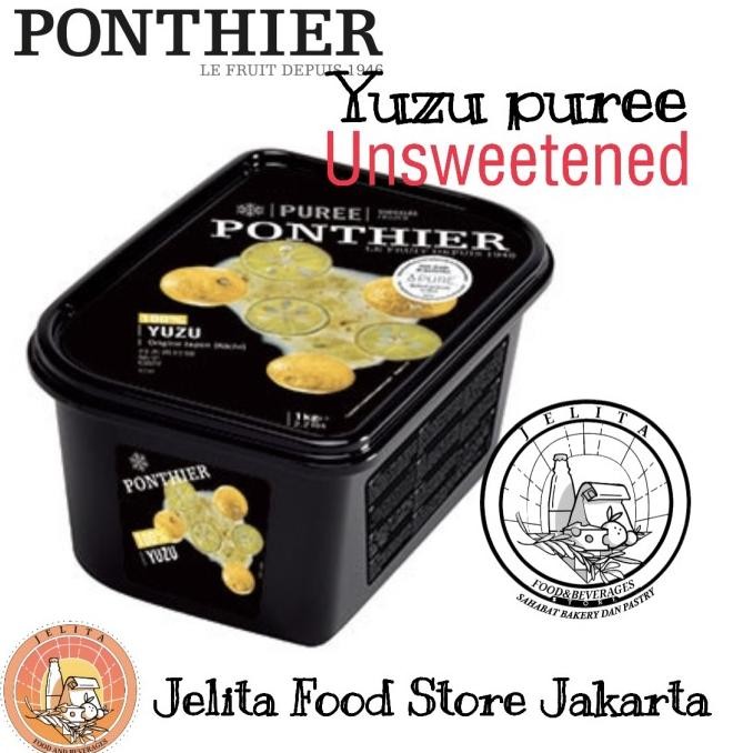 

Diskon! Ponthier Yuzu puree unsweetened Frozen 1kg - buah beku