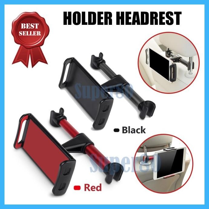 Car Headrest Mount Tablet/Hp Sandaran Kepala Kursi Mobil Holder Tv Tab Original