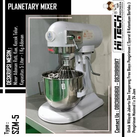 planetary mixer 5 liter szm-5 dough mixer 5l mixer roti 5 l b-5