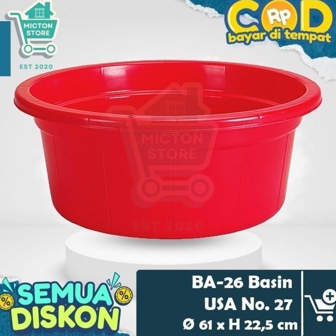 MICTON Lion Star BA-27 Basin USA No. 30 Baskom Air Jumbo Besar Cuci Baju Kamar Mandi WC Bak Mandi Em