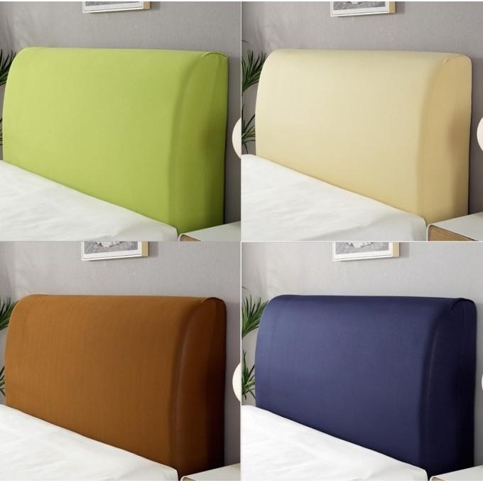 Elastic Headboard Cover Plain/ Penutup Sarung Divan Elastis Spring Bed MURAH