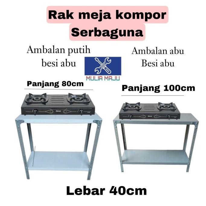 rak besi 2 susun untuk meja kompor /rak besi 2susun serbaguna