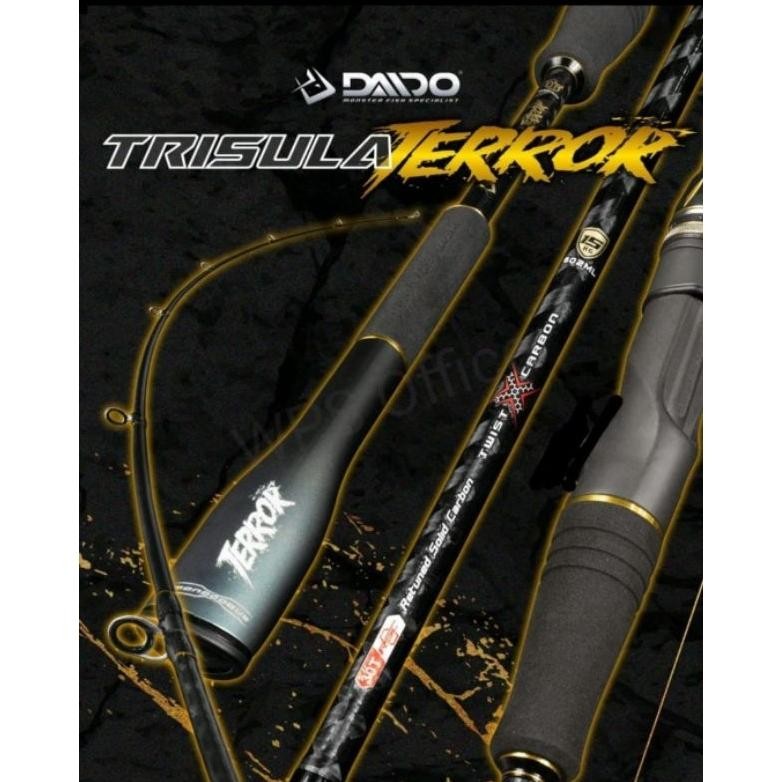Joran Daido Trisula Terror Jigging PE 1-3, PE 2-4, PE 3-5, & PE 4-6 Spinning 180cm  (Reel Seat Fuji 