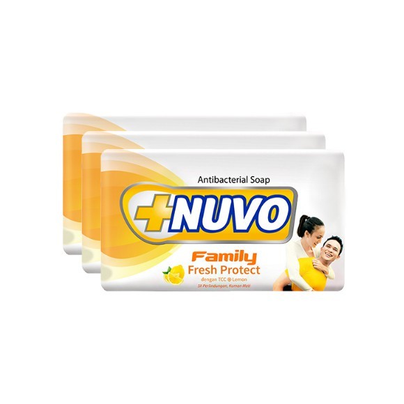 Nuvo Family Sabun Mandi Batang Multipack Kuning Fresh Protect 100 gr (Beli 3 Gratis 1) - Gambar 2