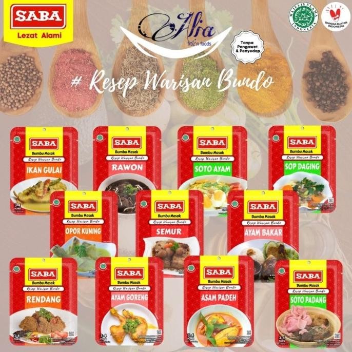 

SABA Bumbu Masak Siap Pakai Kemasan 40 gr