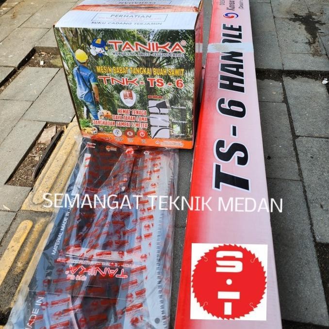 Tnk-Ts6 Mesin Alat Panen Dodos Egrek Sawit Palm Cutter Tanika Ts6 Ts 6 New Stok