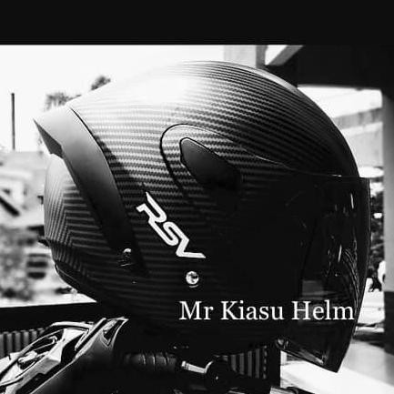 Helm RSV windtail carbon DOFF special matt black doff hitam dop spoile