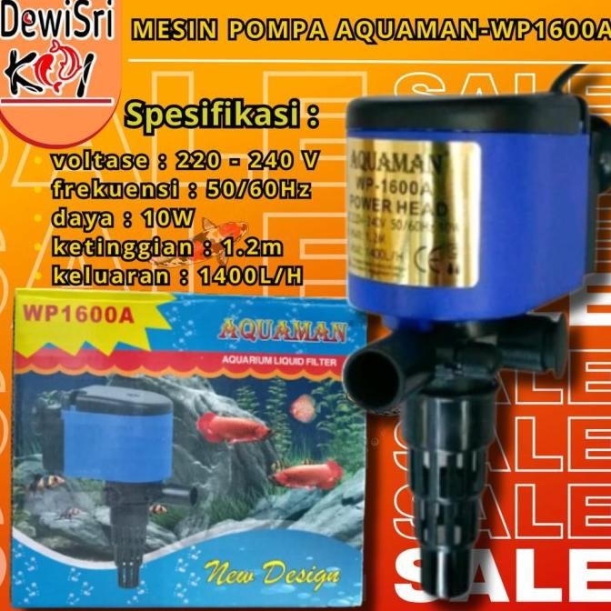 siap kirim mesin pompa air aquaman wp 1600 media sirkulasi water pump aquarium