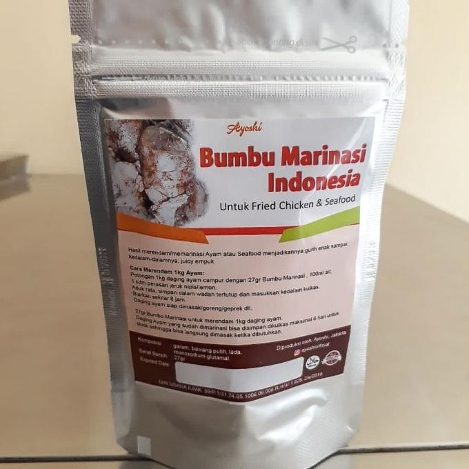 

Terbaru Bumbu Marinasi 500gr untuk Chicken, Ikan dll Rasa Meresap Juicy