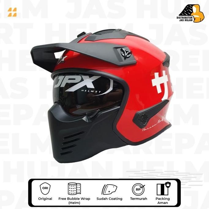 Helm Modular JPX MX 726 Baba Red Japan