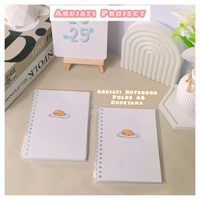 

Terlaris A6 Notebook Gudetama Telor Malas Lucu Isi 50 Lembar Kertas Isi Polos