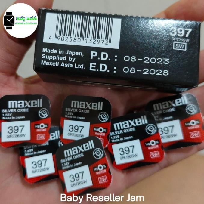ready BATERAI MAXELL SR726SW SR726 SR 726 SW 397 BATTERY BATRE