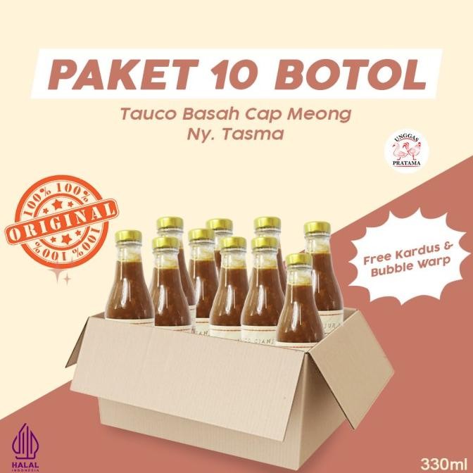 

Terbaru PAKET 10 BOTOL Tauco Basah Cap Meong Ny. Tasma khas Cianjur
