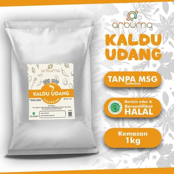 

Terbaru ARBUMA Seasoning Kaldu Udang Non MSG 1Kg Halal Bumbu Masak Dapur Bubuk Instan Tabur Premium bumbudapur