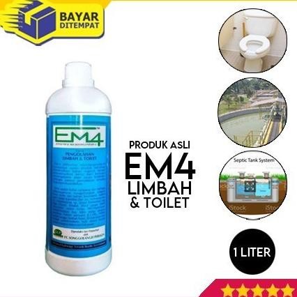 

Terlaris Pupuk Organik Em4 Biru Pengolahan Limbah Toilet 1 Liter Em 4 Cair