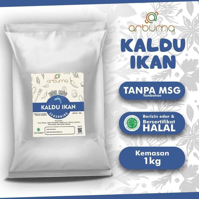 

Terbaru ARBUMA Seasoning Kaldu Ikan Non MSG 1Kg Halal Bumbu Masak Dapur Bubuk Instan Tabur Premium bumbudapur