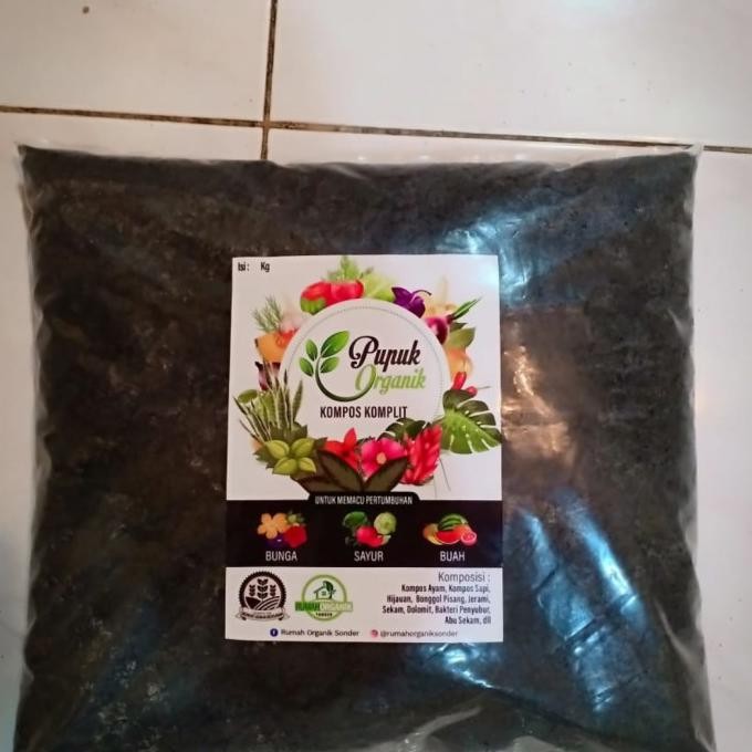 

Terlaris Pupuk Organik Kompos Komplit 5Kg