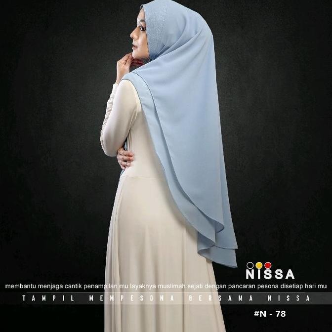 Khimar Ceruti Babydoll 2 Layer Hijab Instan8 Bergo Ceruty Kerudung Syari Wanita Muslim Soft Pad Panj