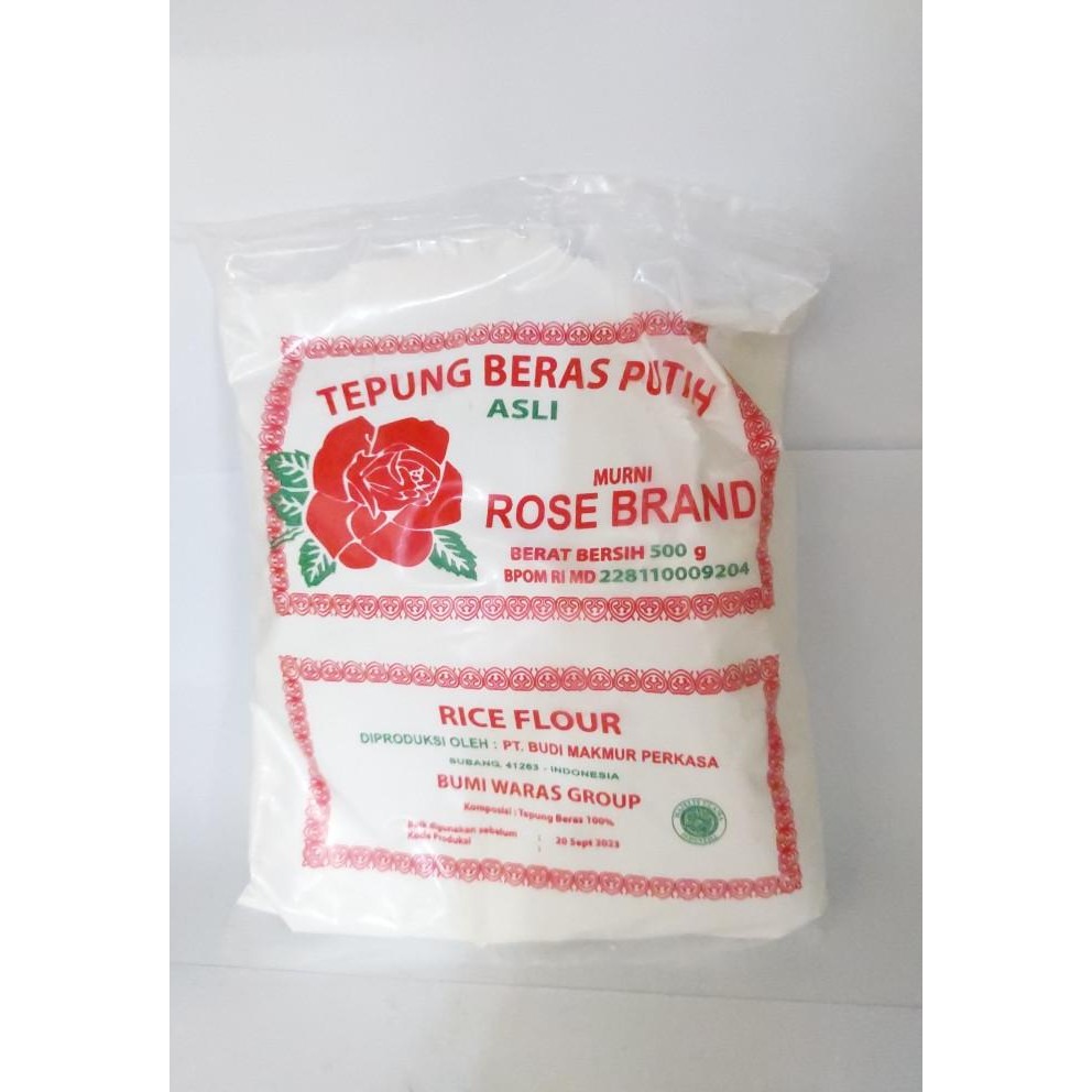 

Terlaris Tepung Beras Putih / Ketan Rose Brand Rice Flour 500Gr