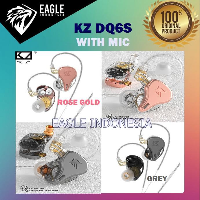 Sale Kz X Hbb Dq6S Iem Professional Earphones Hifi Deep Bass With Mic