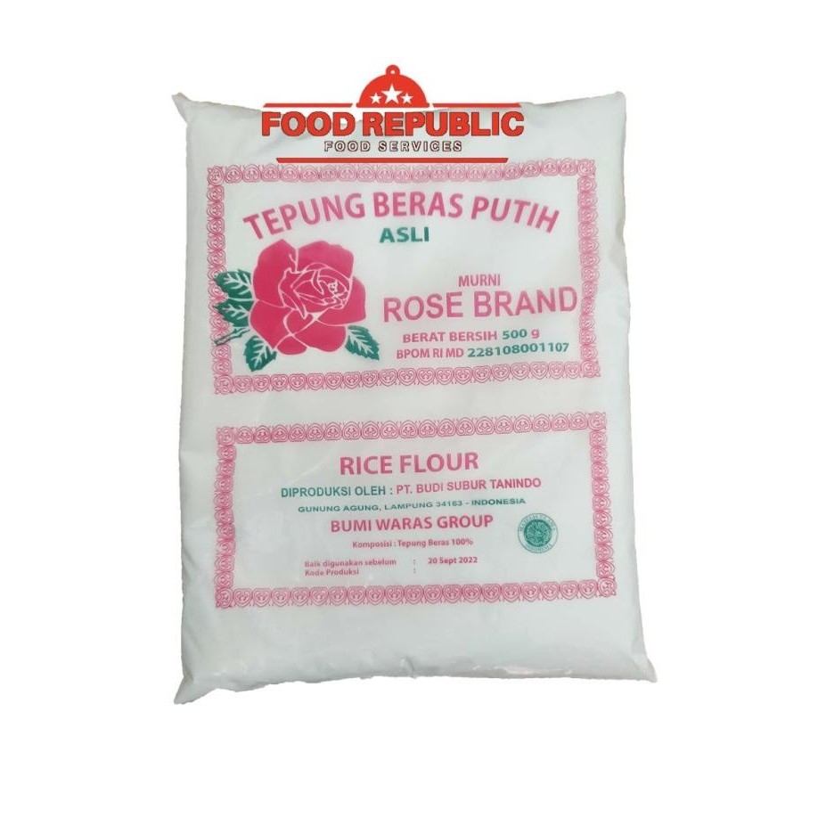 

Terlaris Tepung Beras Murni Rose Brand 500 Gr - Rose Brand Rice Flour Halal