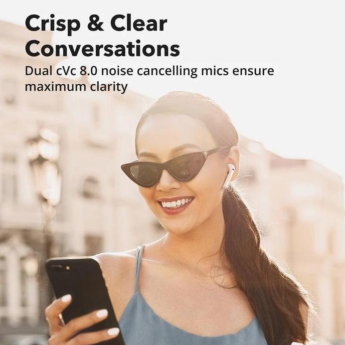 Promo Premium Tws Aptx Taotronics Soundliberty 95 Clear Mic Noise Cancelling Mikrofon Bawaan