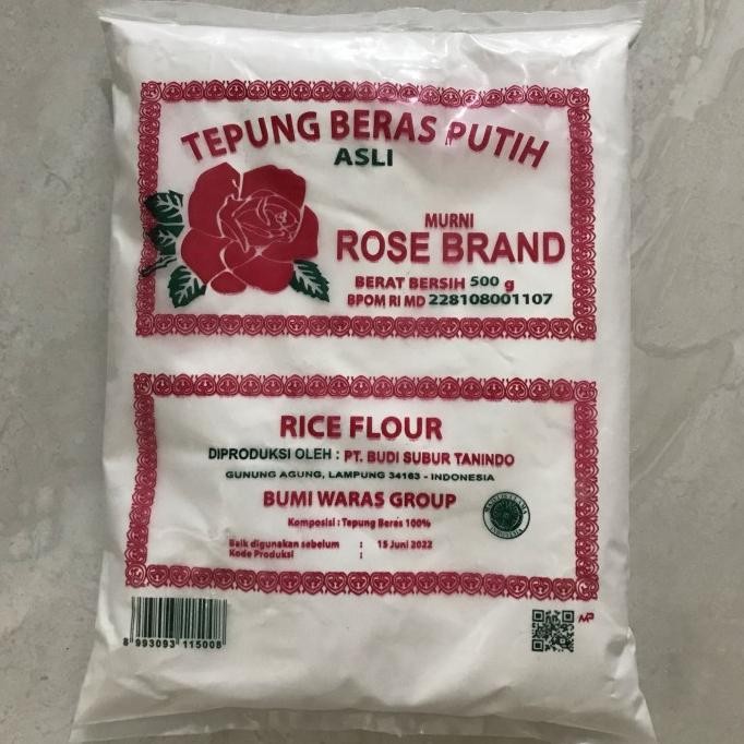 

Terlaris Murah! (1Pcs) Tepung Beras Putih Rose Brand | 500Gr