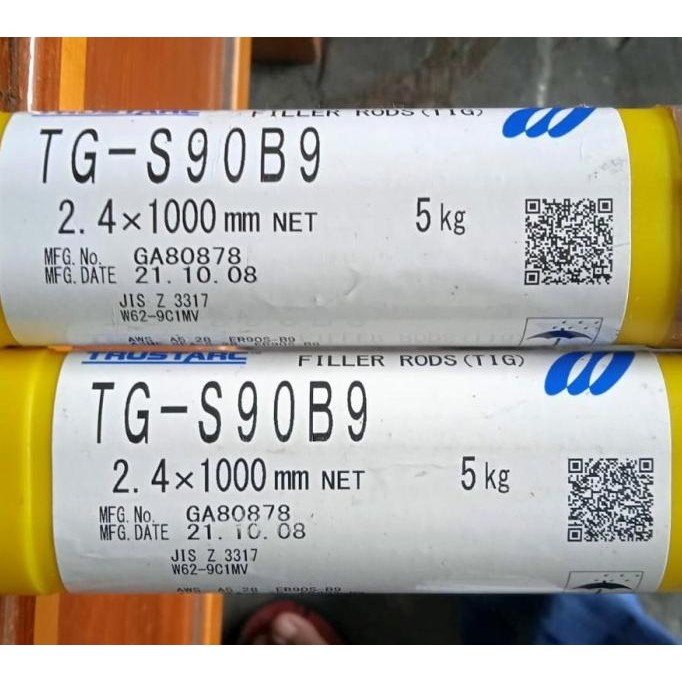 Kawat Las Kobelco Tg-S90B9 Dia. 2,4Mm - Aws Er90S-B9 New Stok