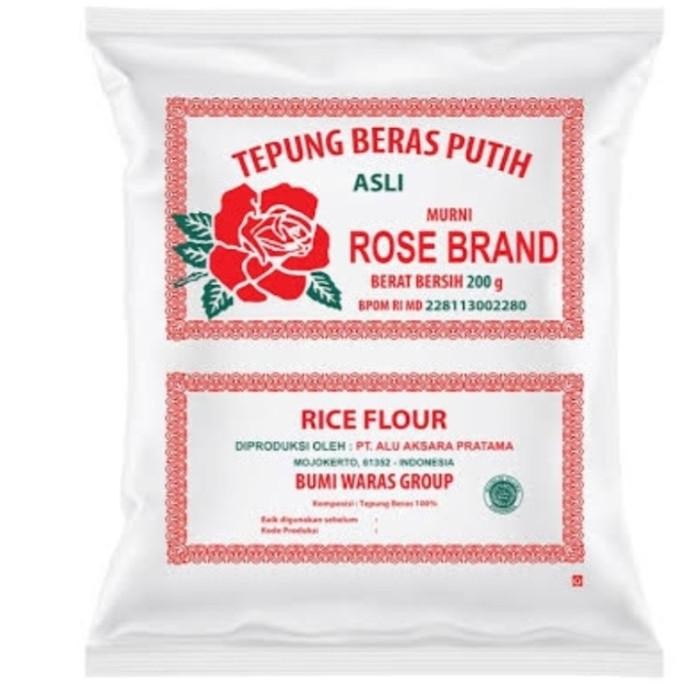 

Terlaris Tepung Beras Rose Brand 200Gr Putih