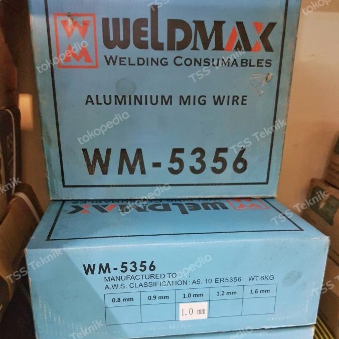 Kawat Las Mig Aluminium Er 5356 Weldmax 6 Kg / Co2 Aluminium Er 5356 New Stok