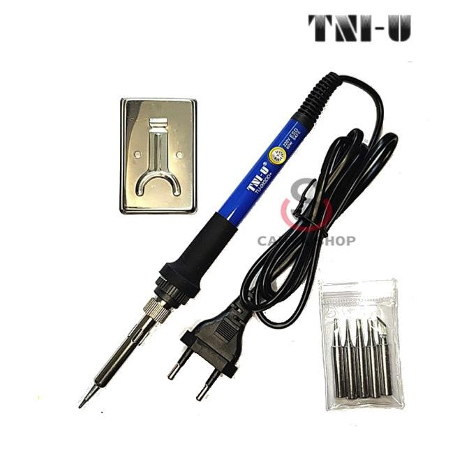 Solder Tangan Listrik Tni-U Tu-093Dd+ 7In1 Tu-093Dd 60W Stell Suhu New Stok
