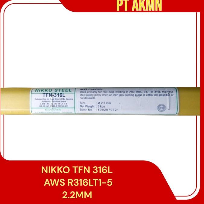 Kawat Las Nikko Tig Flux Core Tgx 316L Tfn Aws R316Lt1-5 2.2Mm New Stok