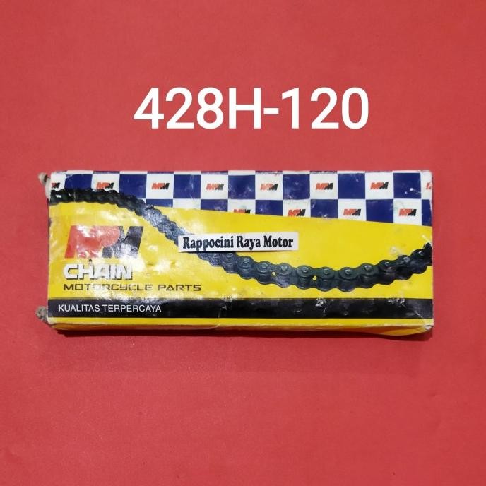 ```````] RANTAI MOTOR 428H-120 428 - 120