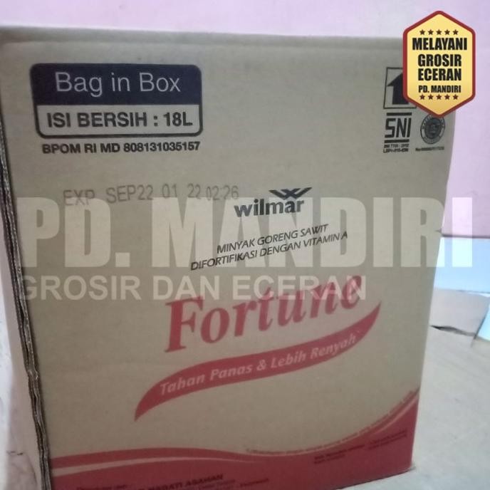 

EXP LAMA FORTUNE MINYAK GORENG BIB 18 L