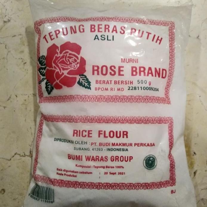 

Terlaris Tepung Beras Rose Brand - 500 Gram