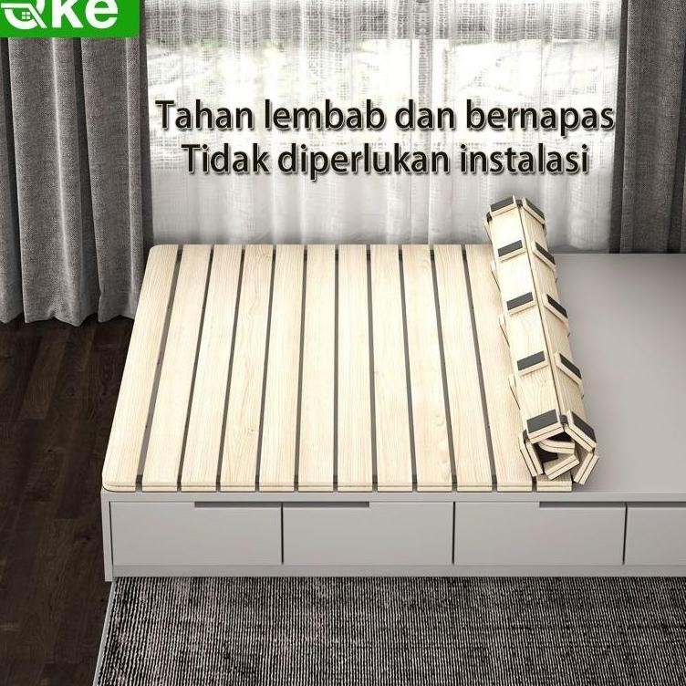 Dipan palet kayu Ranjang Kayu Tatakan Divan Dapat dilipat Tahan lembab