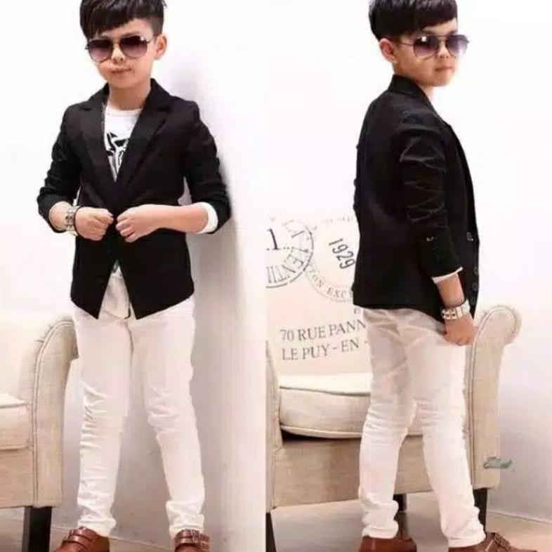 New Jas Anak Polos Jas/Blezer Anak Model Slimfit/Jas Anak Keren/ Blezer Anak Keren/ Baju Anak Anak/ 