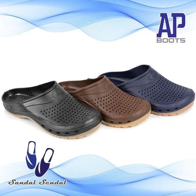 Sandal Slop AP Clogs - Sandal AP Boots Karet Anti Slip AGRO