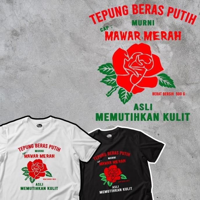 

Terlaris Kaos Distro Tepung Beras Putih Rose Brand Mawar Merah Tshirt Lucu Indonesia Gaul Kaos Oblong Melar Sedang