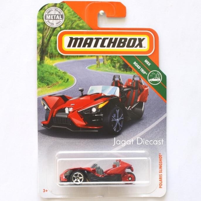 Matchbox Polaris Slingshot Red Diecast Mainan Mobil