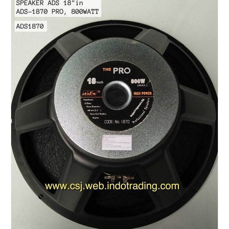 Asli speaker ADS 18 inch 1870