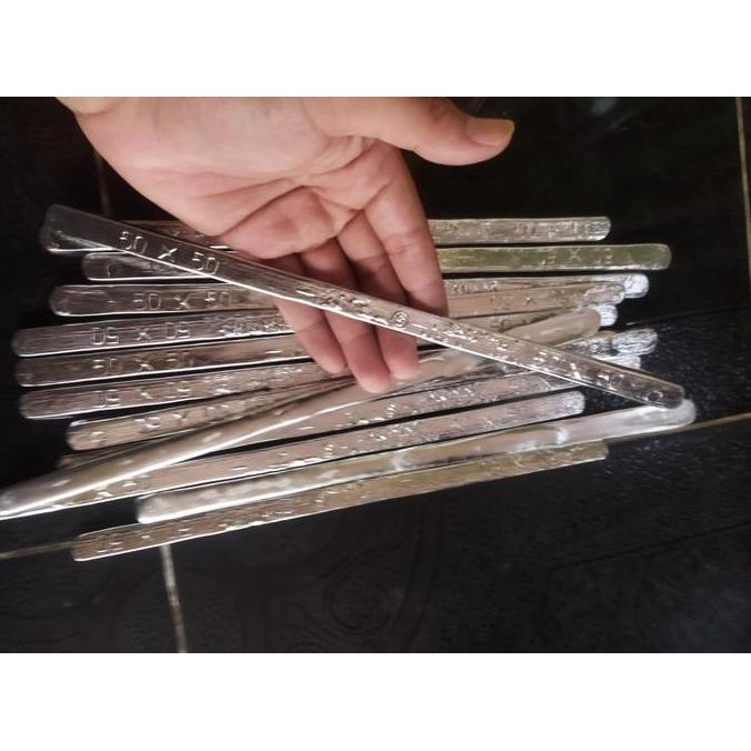 Timah Batangan Super No.2 Timah Patri Per Kg Warna Putih New Stok