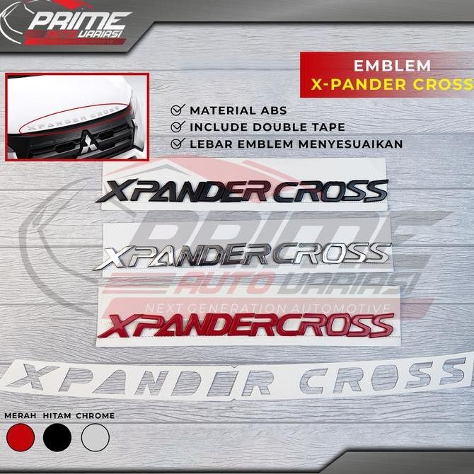 Emblem Kap Mitsubishi Xpander Cross Emblem Kap Mesin XpanderCross