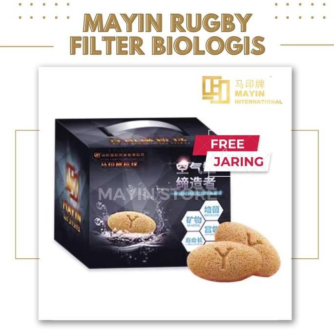 siap kirim repack mayin rugby media filter biologis rumah bakteri aquarium arwana