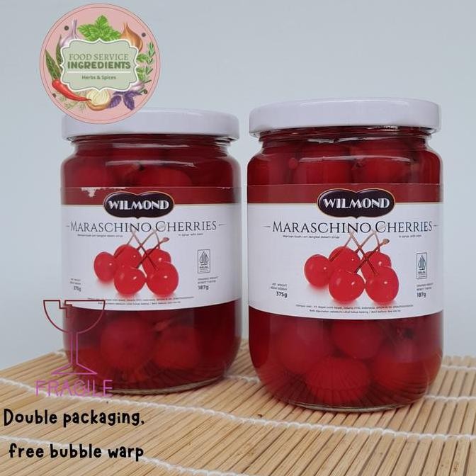 

$$$$] Cery merah tangkai 375gr / Cherry maraschino tangkai / Chery merah tangkai