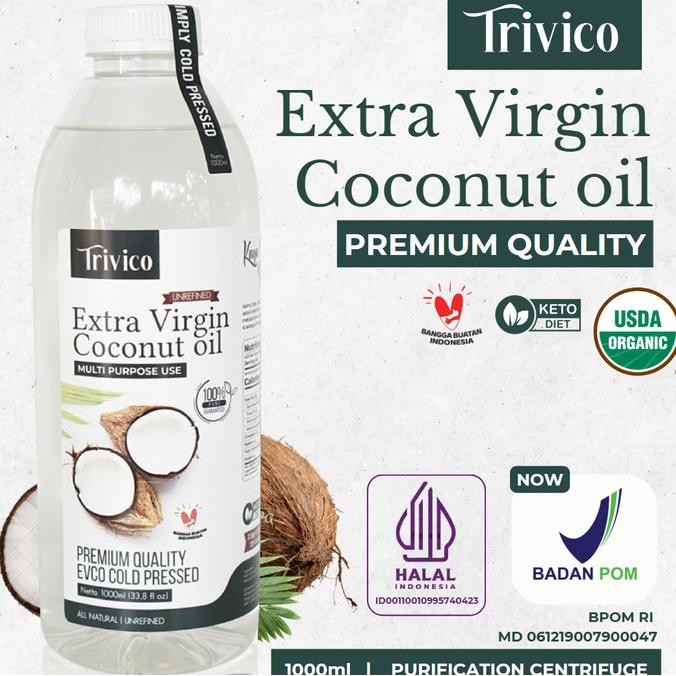 

EXP LAMA TRIVICO VCO VIRGIN COCONUT OIL 1 LITER MINYAK KELAPA MURNI COCONUT OIL